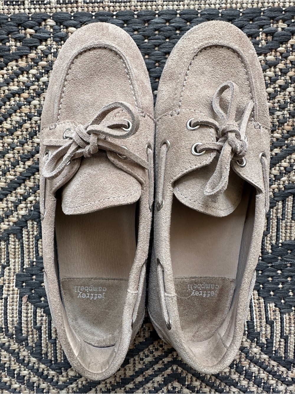 Jeffery Campbell Yachting Day Boat Shoes size 8 Taupe Suede - Picture 6 of 7